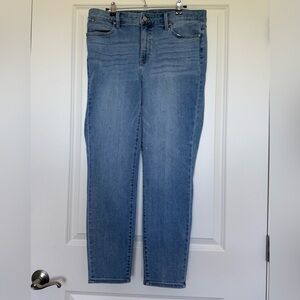 Talbots Flawless Slim Ankle Rhinestone Denim Jeans - 12